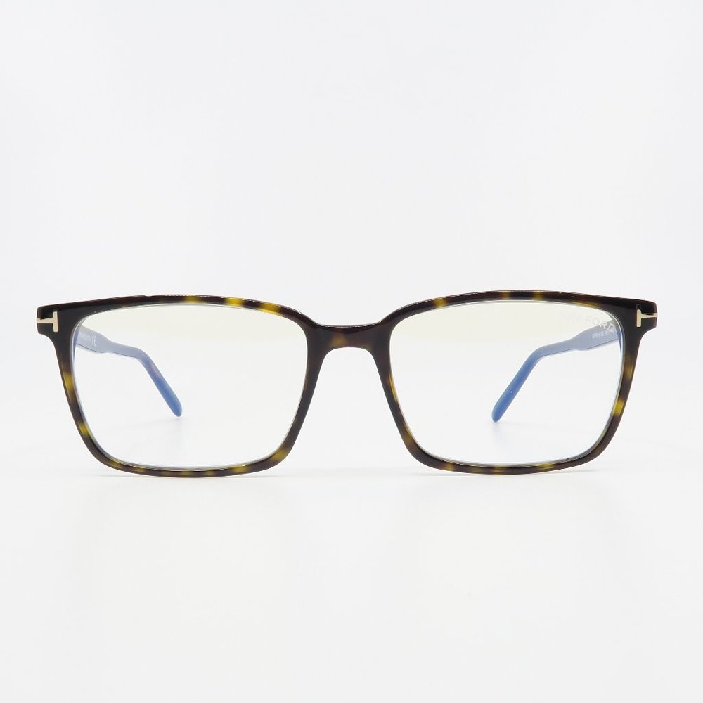 Tom Ford TF 5802-B 052 New Tortoise Blue Light Block Eyeglasses 55mm with box - Picture 2 of 7